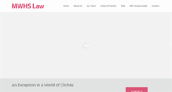 Desktop Screenshot of mwhslaw.com